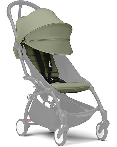 Stokke Set Rivestimento per Passeggino YOYO3 - 6+ Mesi - Olive Passeggini Leggeri