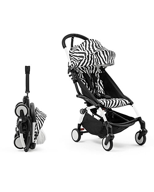 Stokke Set Rivestimento per Passeggino YOYO3 - 6+ Mesi - Zebra - Collezione Wild Passeggini Classici