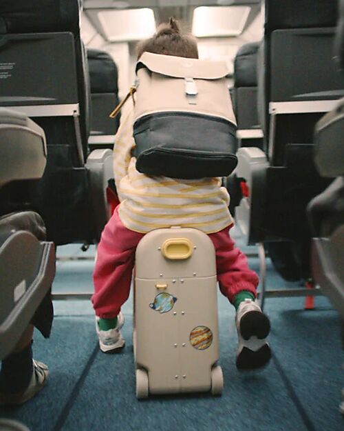 Stokke Set Viaggio JetKids Valigia Cavalcabile + Zaino Espandibile - Artic Blue Borse da Viaggio