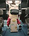 Stokke Set Viaggio JetKids Valigia Cavalcabile + Zaino Espandibile - Coral Pink Borse da Viaggio
