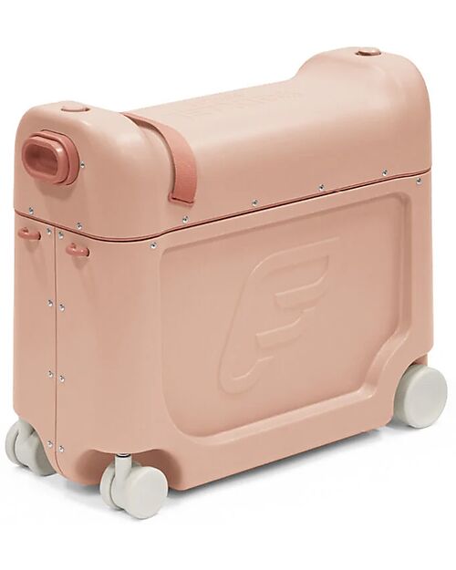 Stokke Set Viaggio JetKids Valigia Cavalcabile + Zaino Espandibile - Coral Pink Borse da Viaggio