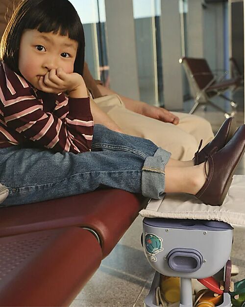 Stokke Set Viaggio JetKids Valigia Cavalcabile + Zaino Espandibile - Midnight Grey Borse da Viaggio