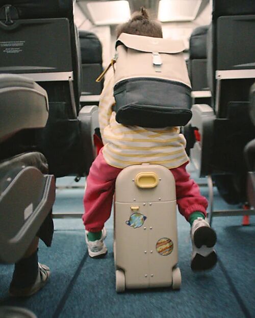 Stokke Set Viaggio JetKids Valigia Cavalcabile + Zaino Espandibile - Midnight Grey Borse da Viaggio