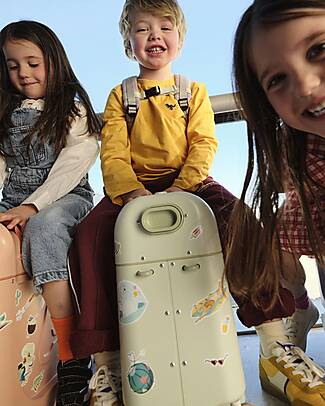 Stokke Set Viaggio JetKids Valigia Cavalcabile + Zaino Espandibile - Sea Green Borse da Viaggio