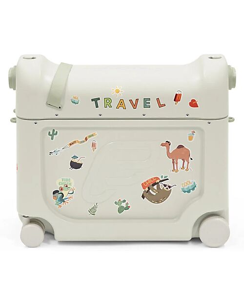 Stokke Set Viaggio JetKids Valigia Cavalcabile + Zaino Espandibile - Sea Green Borse da Viaggio