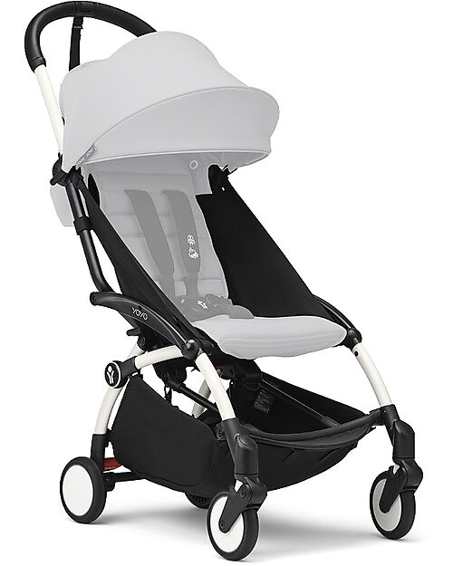Stokke Telaio Passeggino YOYO3 - Bianco  - Comprende ampio Cestino e Cinghia per il Trasporto!
 Passeggini Leggeri