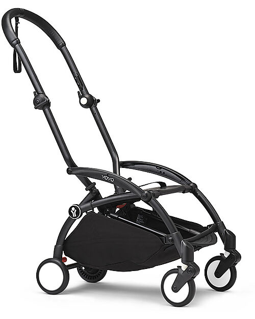 Stokke Telaio Passeggino YOYO3 - Nero - Comprende ampio Cestino e Cinghia per il Trasporto! Passeggini Leggeri