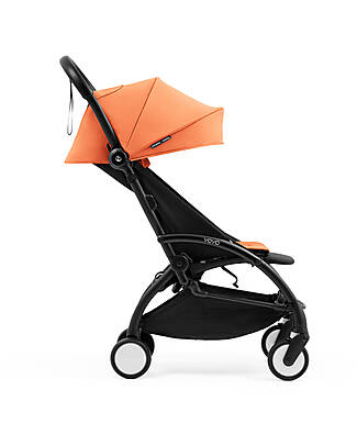 Stokke Telaio Passeggino YOYO5 - Nero - Seat Pack 6+ - Newborn Pack 0+ - Peach Passeggini Classici