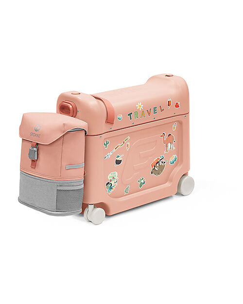 Stokke Valigia Cavalcabile Jet Kids BedBox - Coral Pink Borse da Viaggio