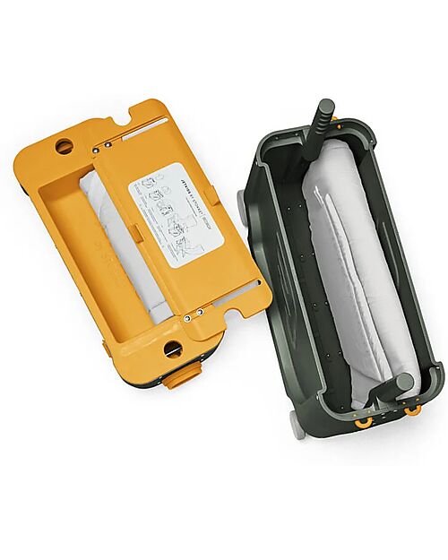 Stokke Valigia Cavalcabile Jet Kids BedBox - Golden Olive Borse da Viaggio