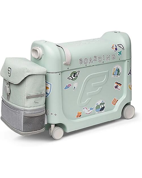 Stokke Valigia Cavalcabile Jet Kids BedBox - Green Aurora Borse da Viaggio