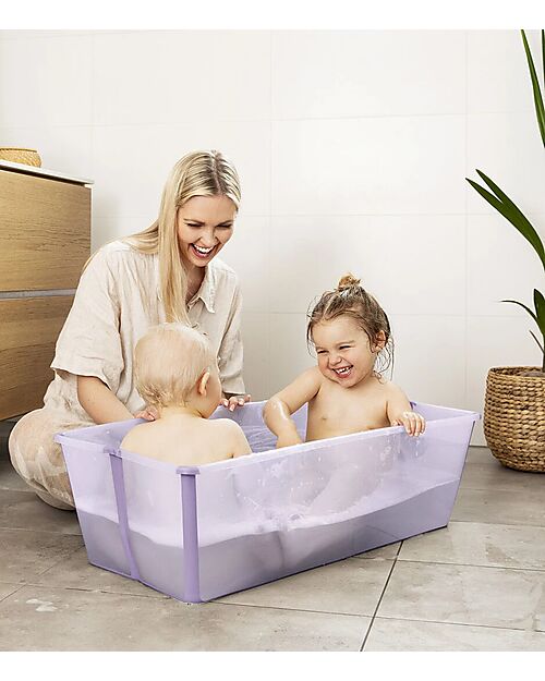 Stokke Vaschetta da Bagno Flexi Bath X-Large - Fino a 6 Anni - Lavanda Vaschette e Accessori