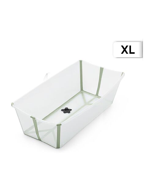 Stokke Vaschetta da Bagno Flexi Bath X-Large - Fino a 6 Anni - Transparent Green Vaschette e Accessori