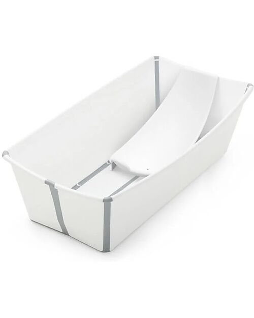 Stokke Vaschetta da Bagno Flexi Bath XL - con Supporto per Neonati - Bianco Vaschette e Accessori