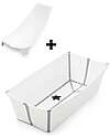 Stokke Vaschetta da Bagno Flexi Bath XL - con Supporto per Neonati - Bianco Vaschette e Accessori