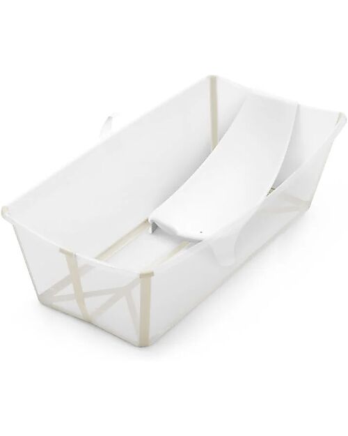 Stokke Vaschetta da Bagno Flexi Bath XL - con Supporto per Neonati - Sandy Beige Vaschette e Accessori
