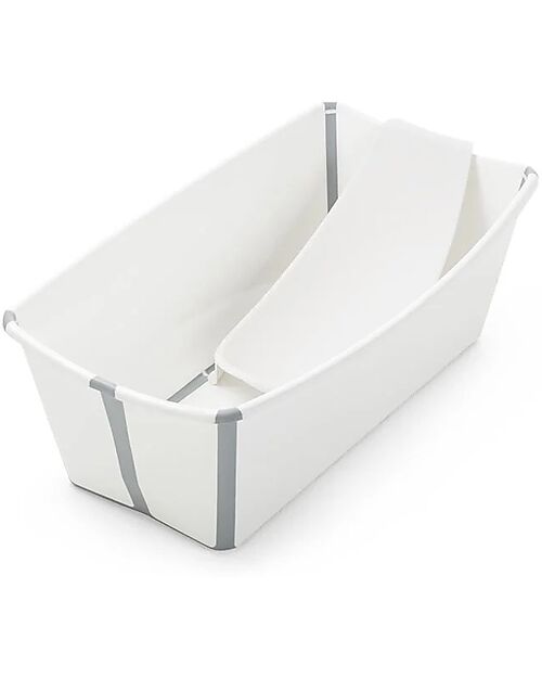 Stokke Vaschetta Pieghevole con Supporto - per Neonati e Bambini - Flexi Bath - Bianco Vaschette e Accessori