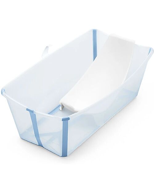 Stokke Vaschetta Pieghevole con Supporto - per Neonati e Bambini - Flexi Bath - Ocean Blue Vaschette e Accessori