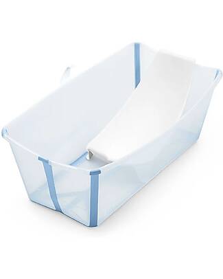 Stokke Vaschetta Pieghevole con Supporto - per Neonati e Bambini - Flexi Bath - Ocean Blue Vaschette e Accessori