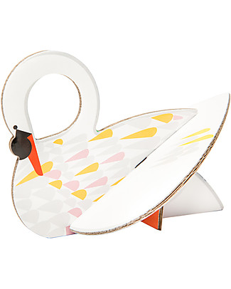 StudioRoof Cartolina 3D a tema Uccelli - Cigno Colomba Ghiandaia Gazza Carta e Cartone