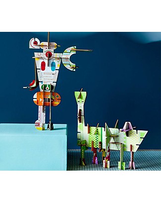 StudioRoof Totem in Cartone 3D da Costruire - Cultura e Scienze Kit Fai Da Te