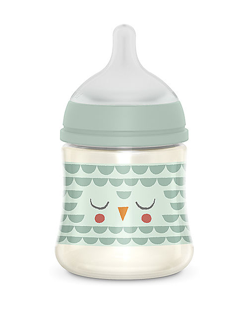Suavinex Biberon Bonhomia in Poliammide - 150 ml - Piuma Verde - 0+ - con tettarella Simmetrica SX Pro Biberon_