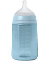 Suavinex Biberon Color Essence in Silicone - 240 ml - Acqua - con Tettarella Simmetrica SX Pro - dai 3 Mesi Biberon_
