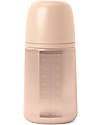 Suavinex Biberon Color Essence in Silicone - 240 ml - Nude - con Tettarella Simmetrica SX Pro - dai 3 Mesi Biberon_