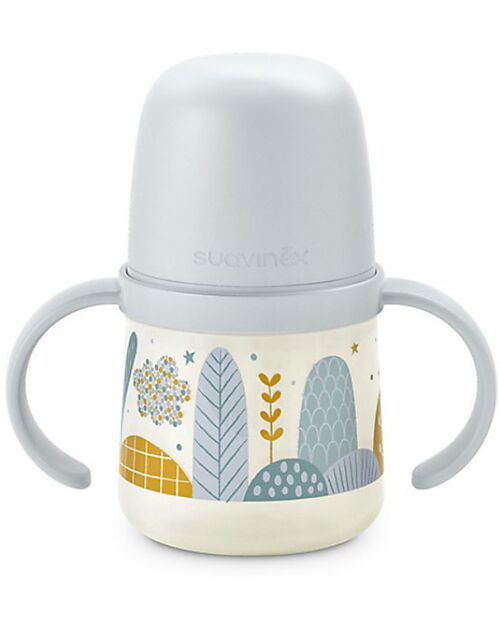 Suavinex Biberon Dreams con Manici 150ml - Tecnologia Antigoccia - Dai 4 Mesi - Azzurro Biberon_