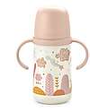 Suavinex Biberon Dreams con Manici 270ml - Tecnologia Antigoccia - Dai 4 Mesi - Rosa Biberon_