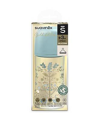Suavinex Biberon Gold Edition con tettarella SXPro™ - 270ml Azzurro - dai 3mesi Biberon_