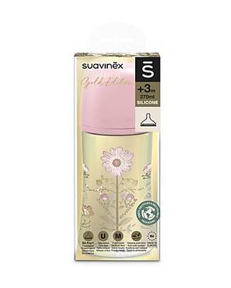 Suavinex Biberon Gold Edition con tettarella SXPro™ - 270ml Rosa - dai 3mesi Biberon_