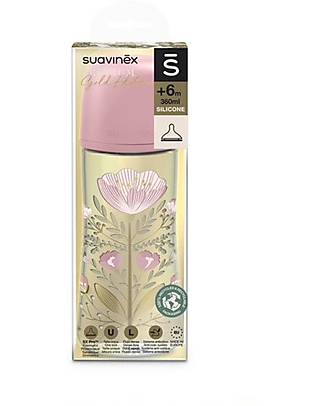 Suavinex Biberon Gold Edition con tettarella SXPro™ - 360ml Rosa - dai 6mesi Biberon_