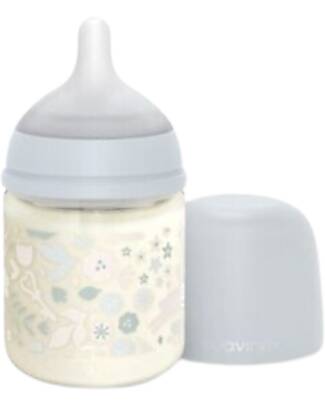 Suavinex Biberon in Vetro Wonderland Liberty - 120 ml - Flusso Lento - Azzurro Biberon_