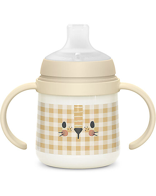 Suavinex Biberon Night&Day - con Manici 150ml - Tecnologia Antigoccia - Leone - dai 4 Mesi Biberon_