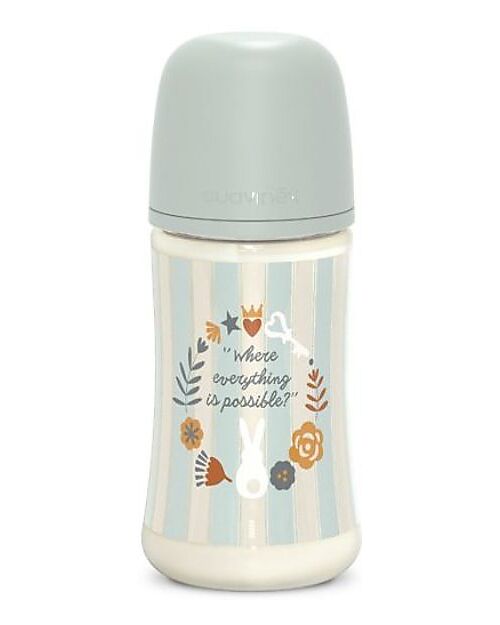 Suavinex Biberon Wonderland – Azzurro – 270ml – Flusso Medio Biberon_