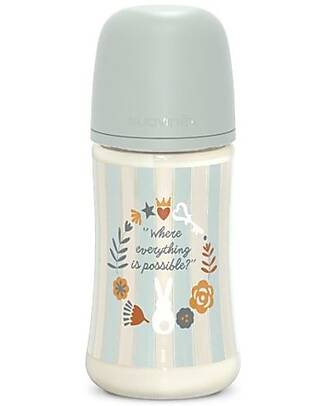 Suavinex Biberon Wonderland – Azzurro – 270ml – Flusso Medio Biberon_