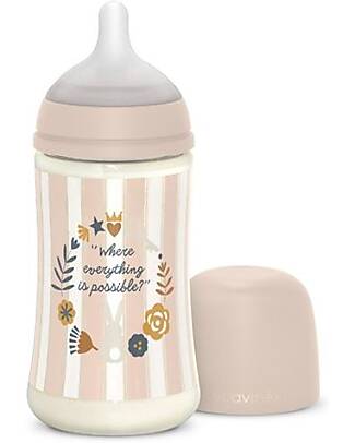 Suavinex Biberon Wonderland – Rosa – 270ml – Flusso Medio Biberon_