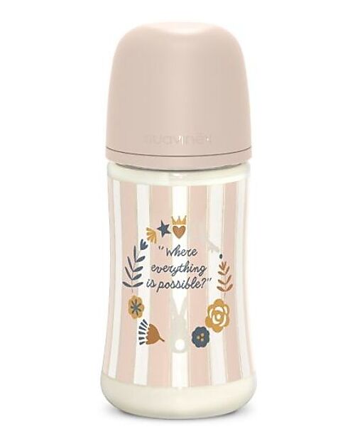 Suavinex Biberon Wonderland – Rosa – 270ml – Flusso Medio Biberon_
