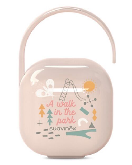 Suavinex Scatola Portaciuccio - Rosa - Collezione A Walk In The Park Ciucci