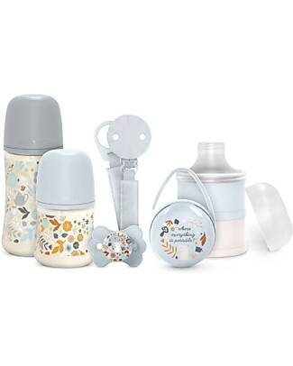 Suavinex Set Benvenuto Wonderland – Azzurro – Include Succhietto SX Pro - Biberon 150ml – Biberon 270ml – Portasucchietti Duo Biberon_