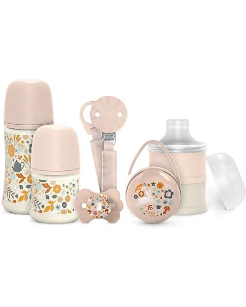 Suavinex Set Benvenuto Wonderland – Rosa - Include Succhietto SX Pro - Biberon 150ml – Biberon 270ml – Portasucchietti Duo Biberon_