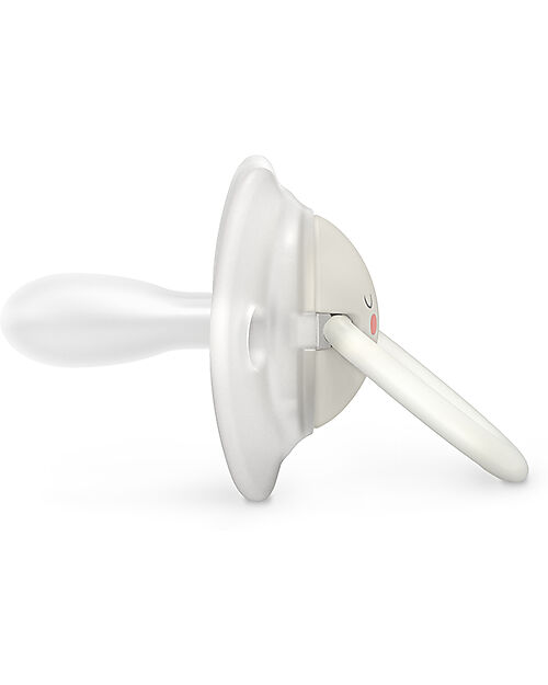 Suavinex Set di 2 Ciucci Night&Day 6-18 Mesi - Tettarella Simmetrica SX Pro in Silicone - Elefante - Si Illuminano al Buio Ciucci