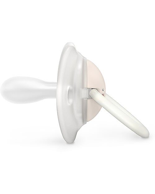 Suavinex Set di 2 Ciucci Night&Day - Tettarella Simmetrica SX Pro in Silicone - Coniglio - 0-6 Mesi Ciucci