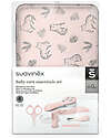 Suavinex Set Toilette Neonato - Rosa - 6 Accessori in Beauty Case Kit Toilette Neonato
