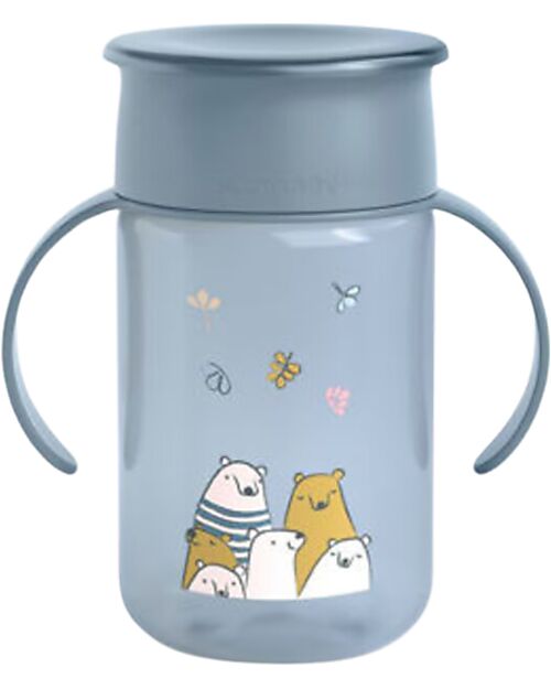 Suavinex Tazza 360° My Family - Azzurro - 340 ml Tazze