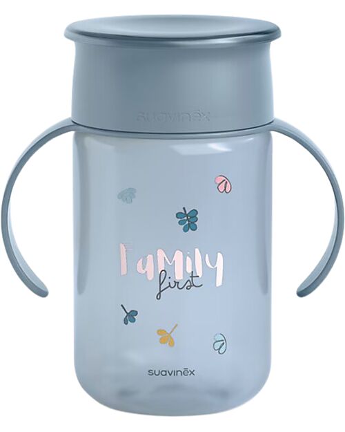 Suavinex Tazza 360° My Family - Azzurro - 340 ml Tazze