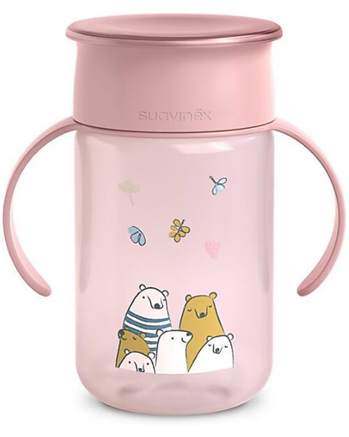 Suavinex Tazza 360° My Family - Rosa - 340 ml Tazze
