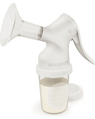 Suavinex Tiralatte Manuale - Pratico + Portatile + Discreto Tiralatte Manuali