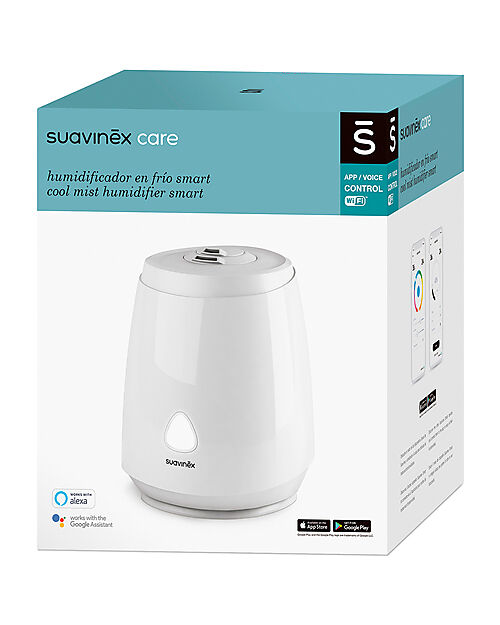 Suavinex Umidificatore a Freddo Smart - Tecnologia a Ultrasuoni - Regolabile da Remoto Umidificatori